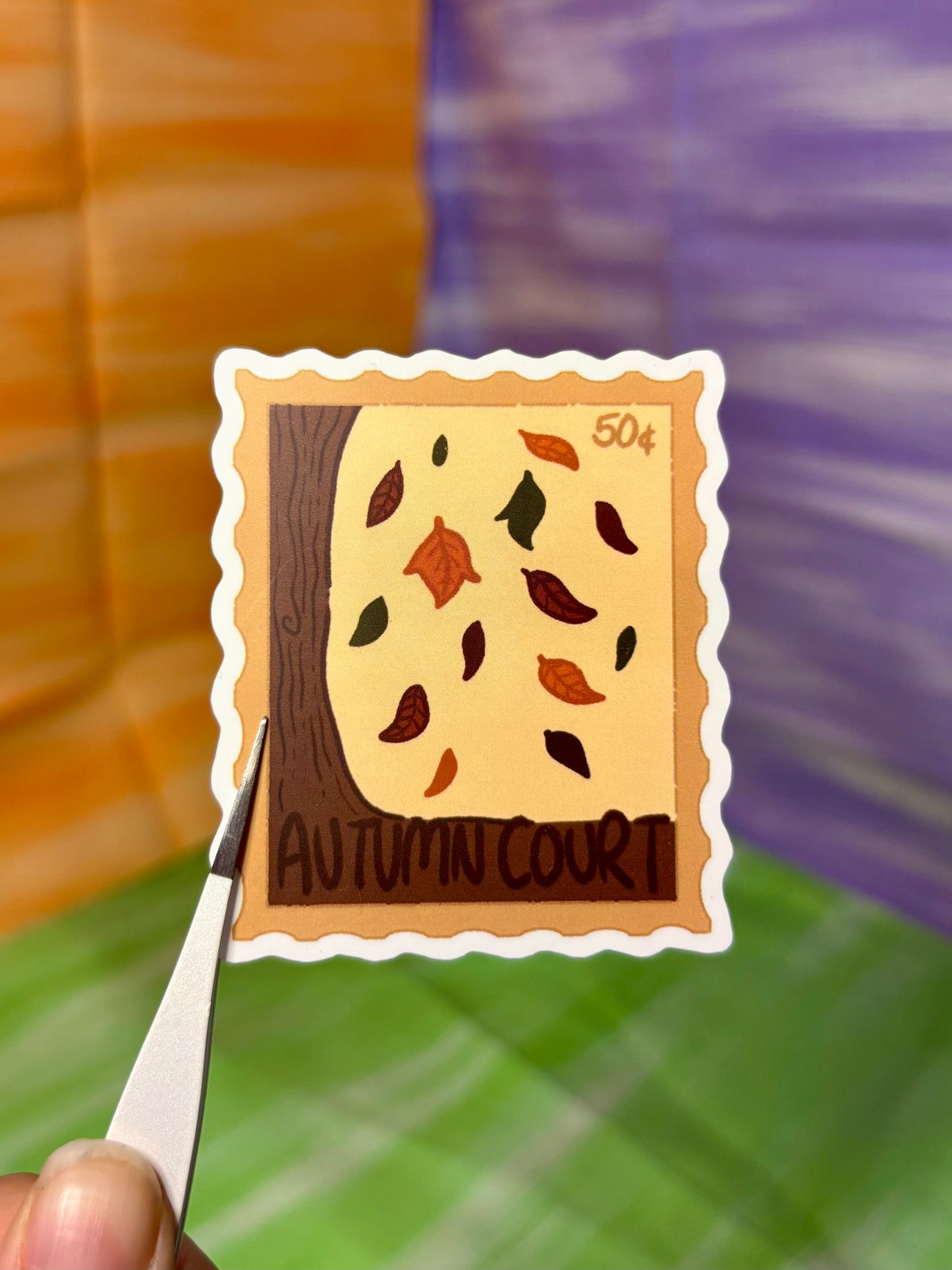 Autumn Court Stamp Sticker