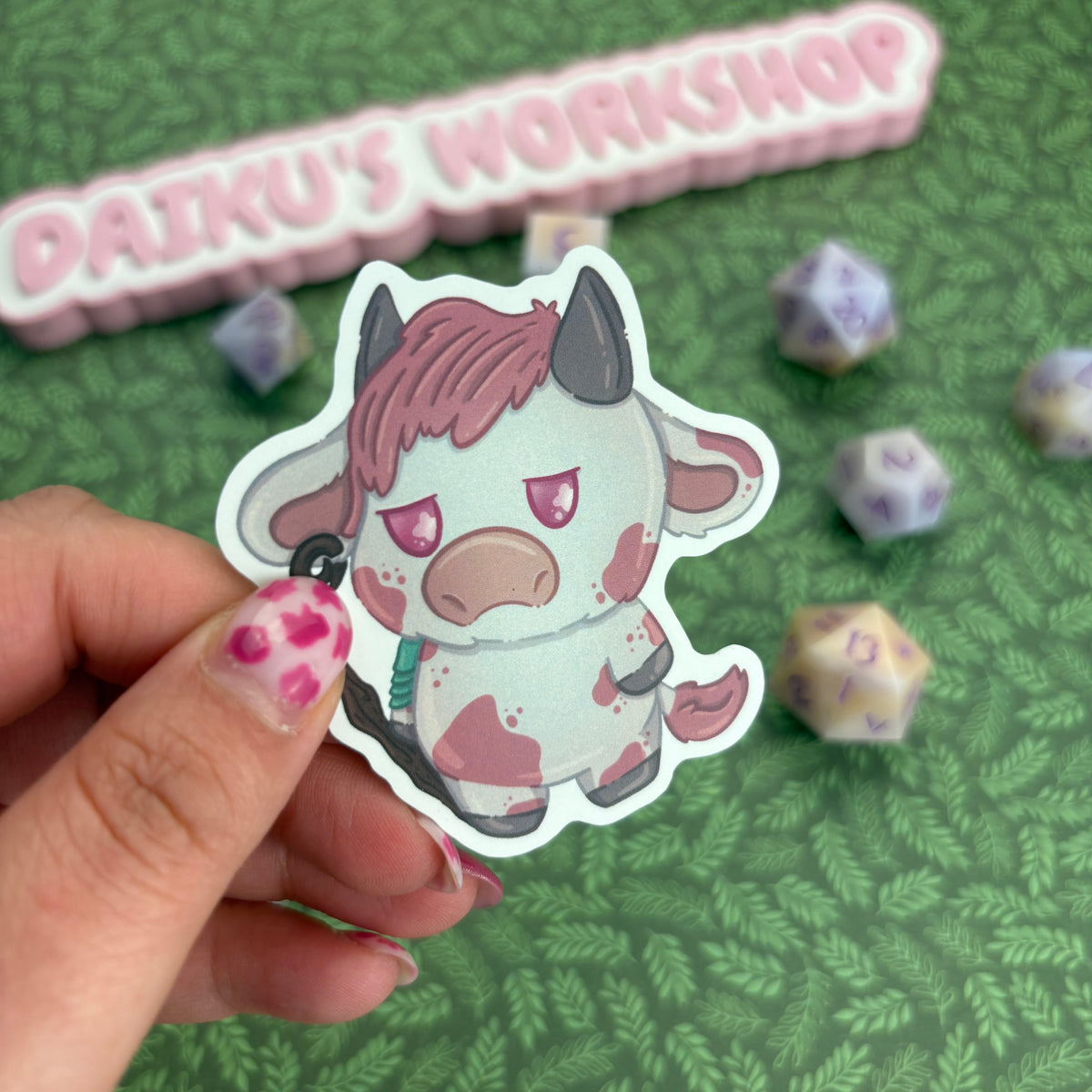 Critical Role ‘Moo-ghty Nein’ Caduceus Matte Vinyl Sticker