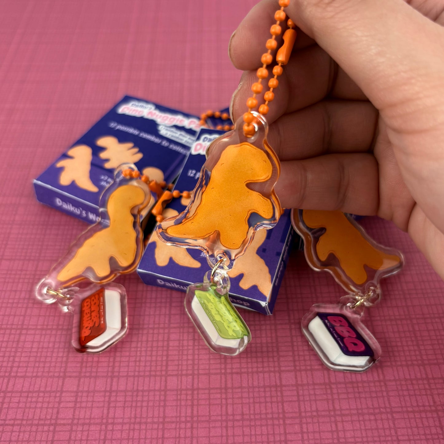 “Dino Nugget Pack” Dino Nugget Acrylic Charm Blind Box