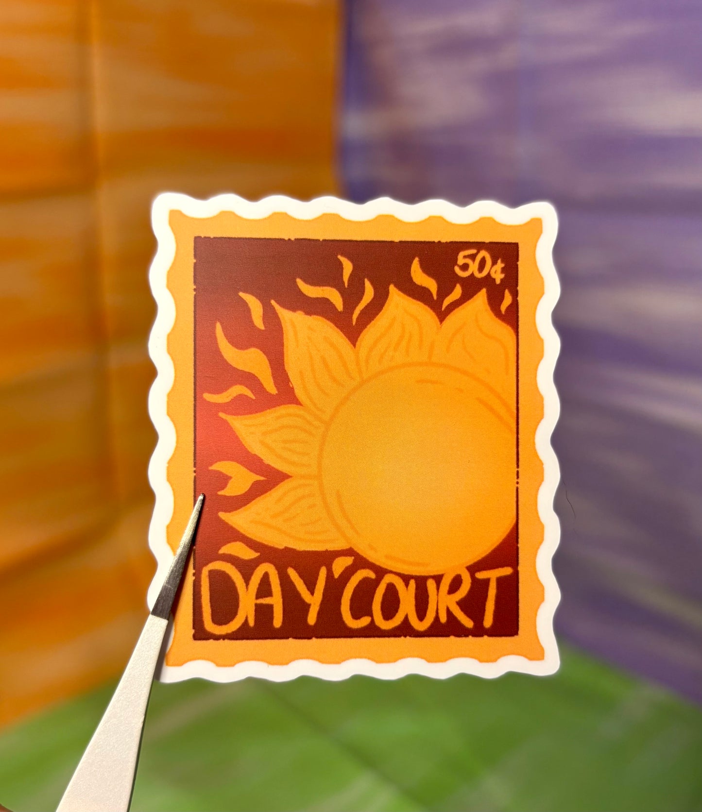 Day Court Stamp Sticker