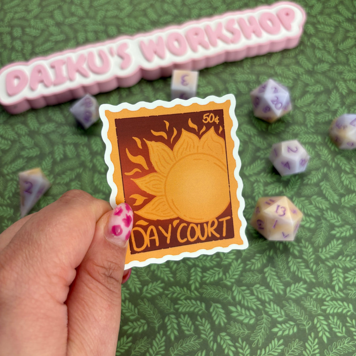 Day Court Stamp Sticker