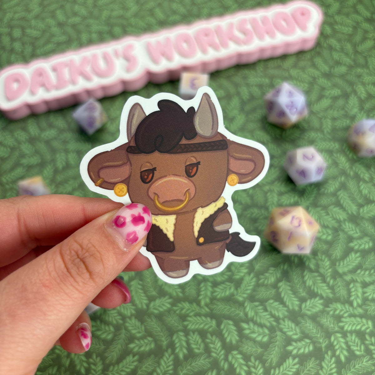Critical Role ‘Moo-ghty Nein’ Veth Matte Vinyl Sticker