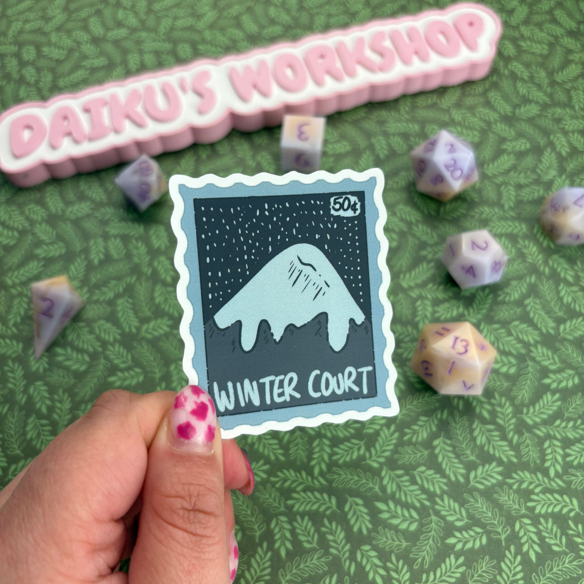 Winter Court Stamp Sticker