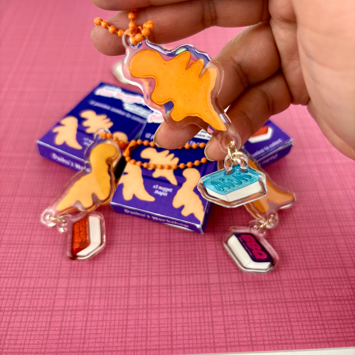 “Dino Nugget Pack” Dino Nugget Acrylic Charm Blind Box