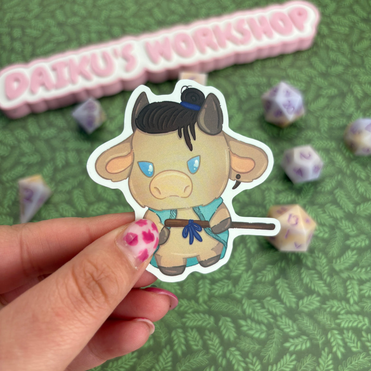 Critical Role ‘Moo-ghty Nein’ Beau Matte Vinyl Sticker