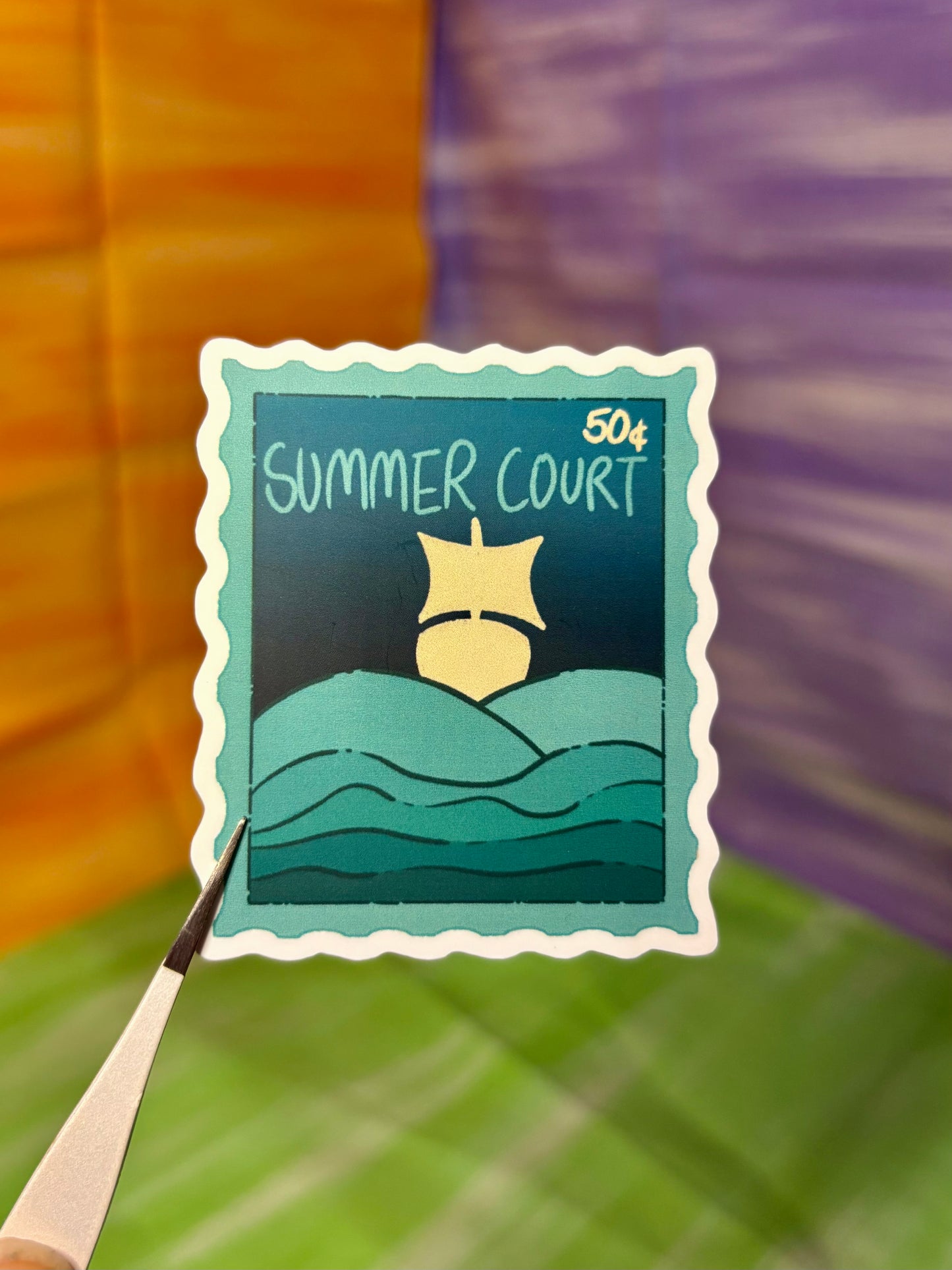 Summer Court Stamp Sticker
