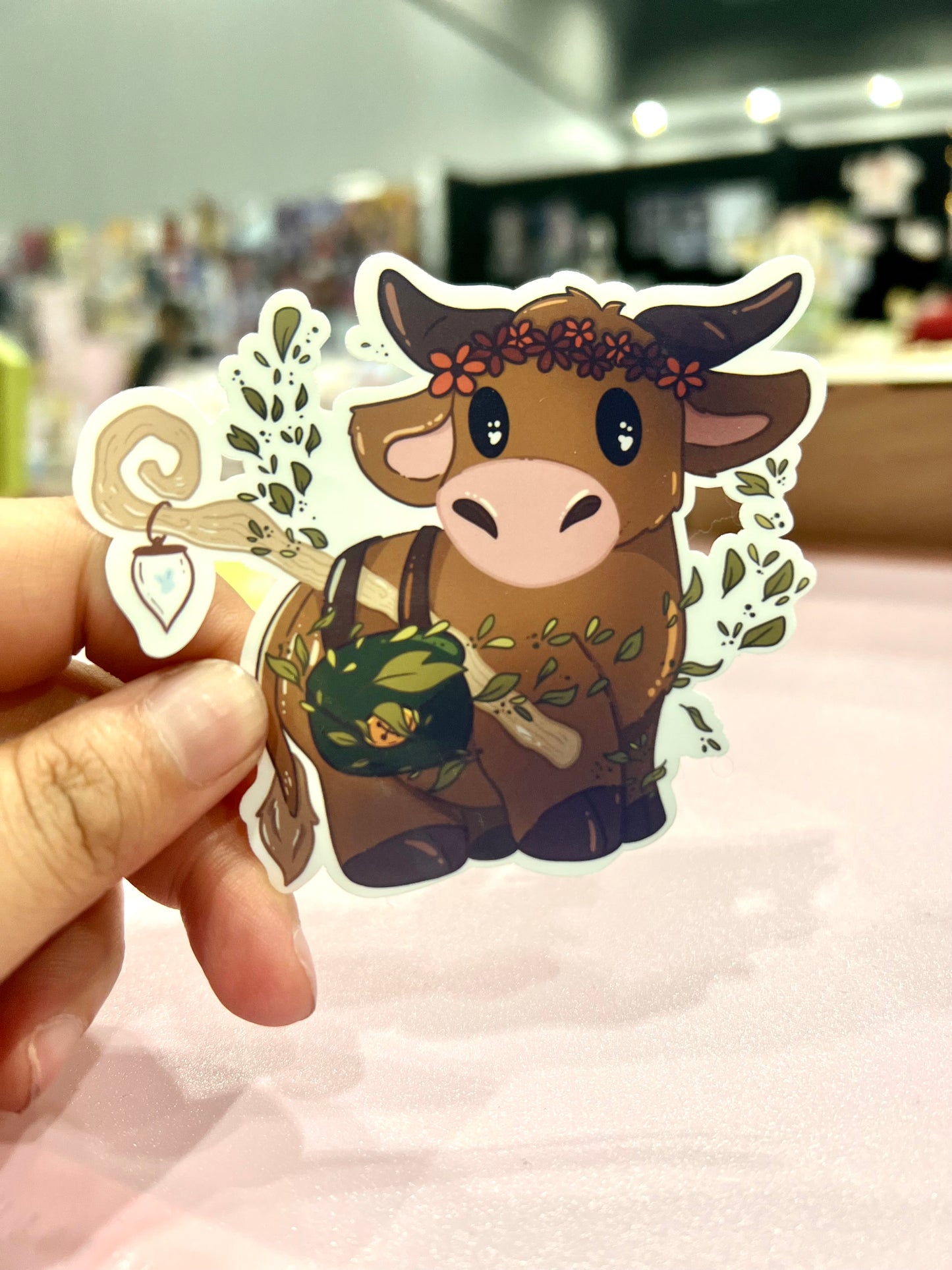 Druid DnD Cow Sticker