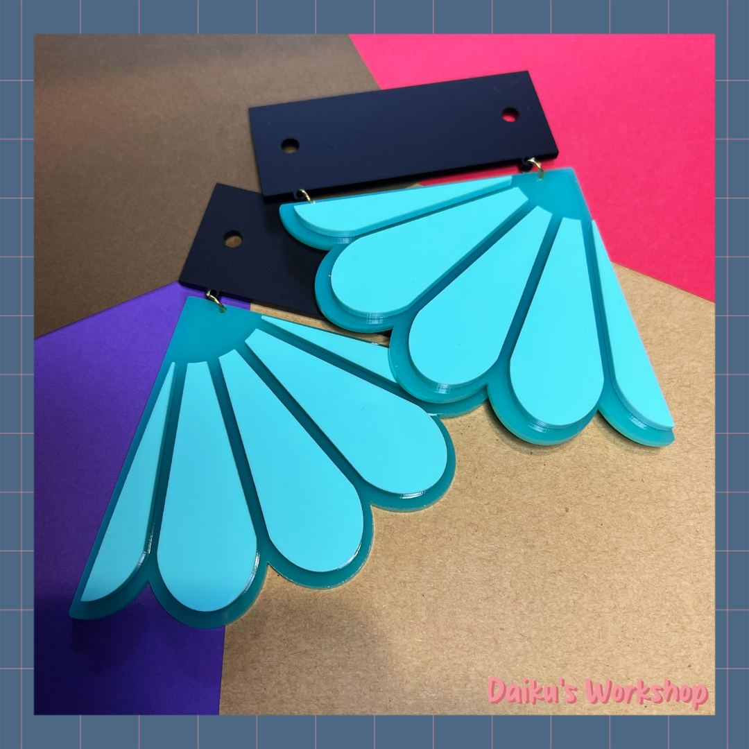Flower Corner Hanging Acrylic Sign Pair