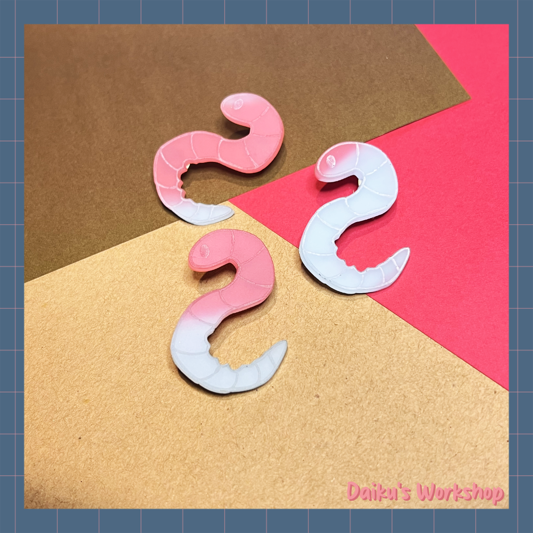 Sour Gummy Worm Acrylic Pin