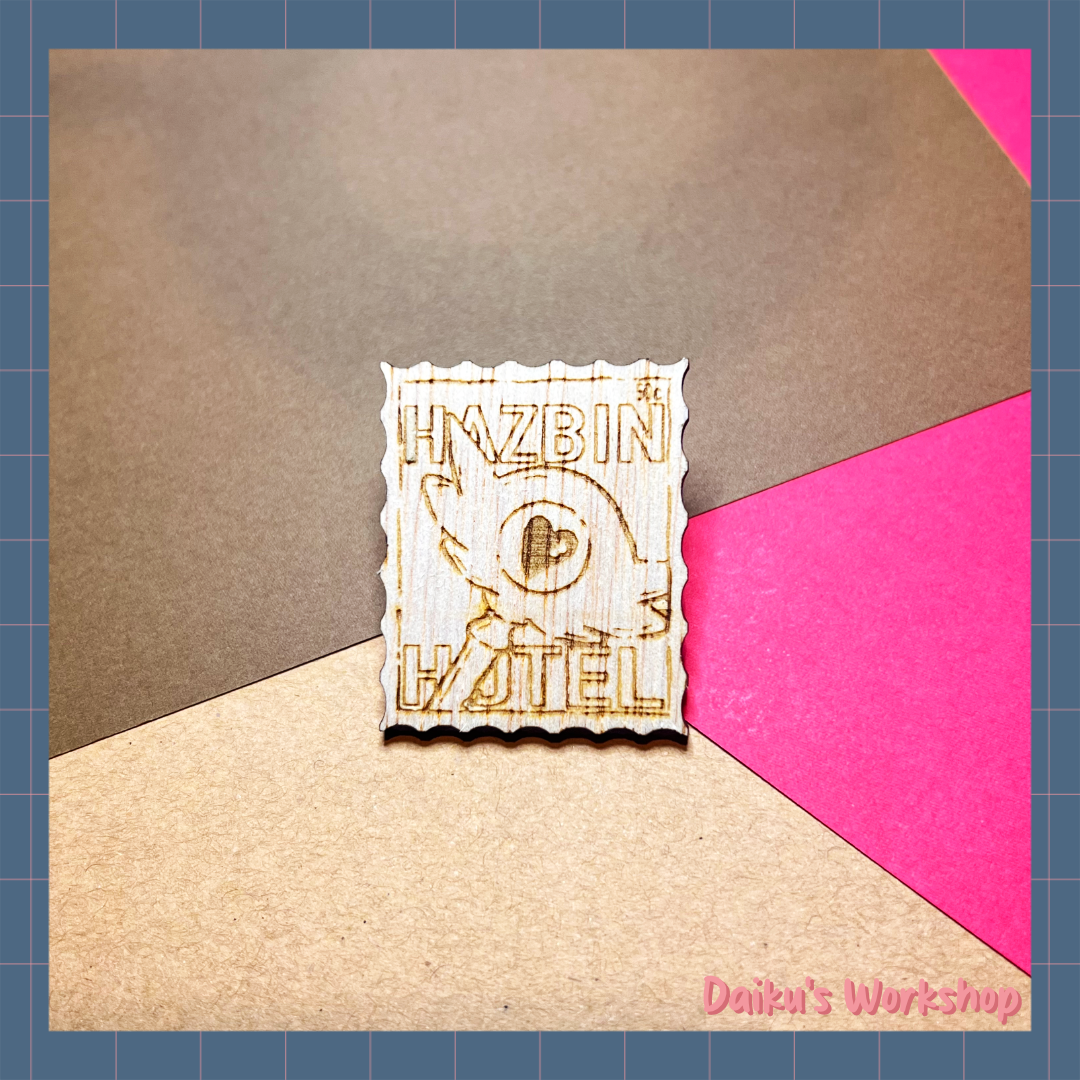 KeeKee Hazbin Hotel Stamp Pin