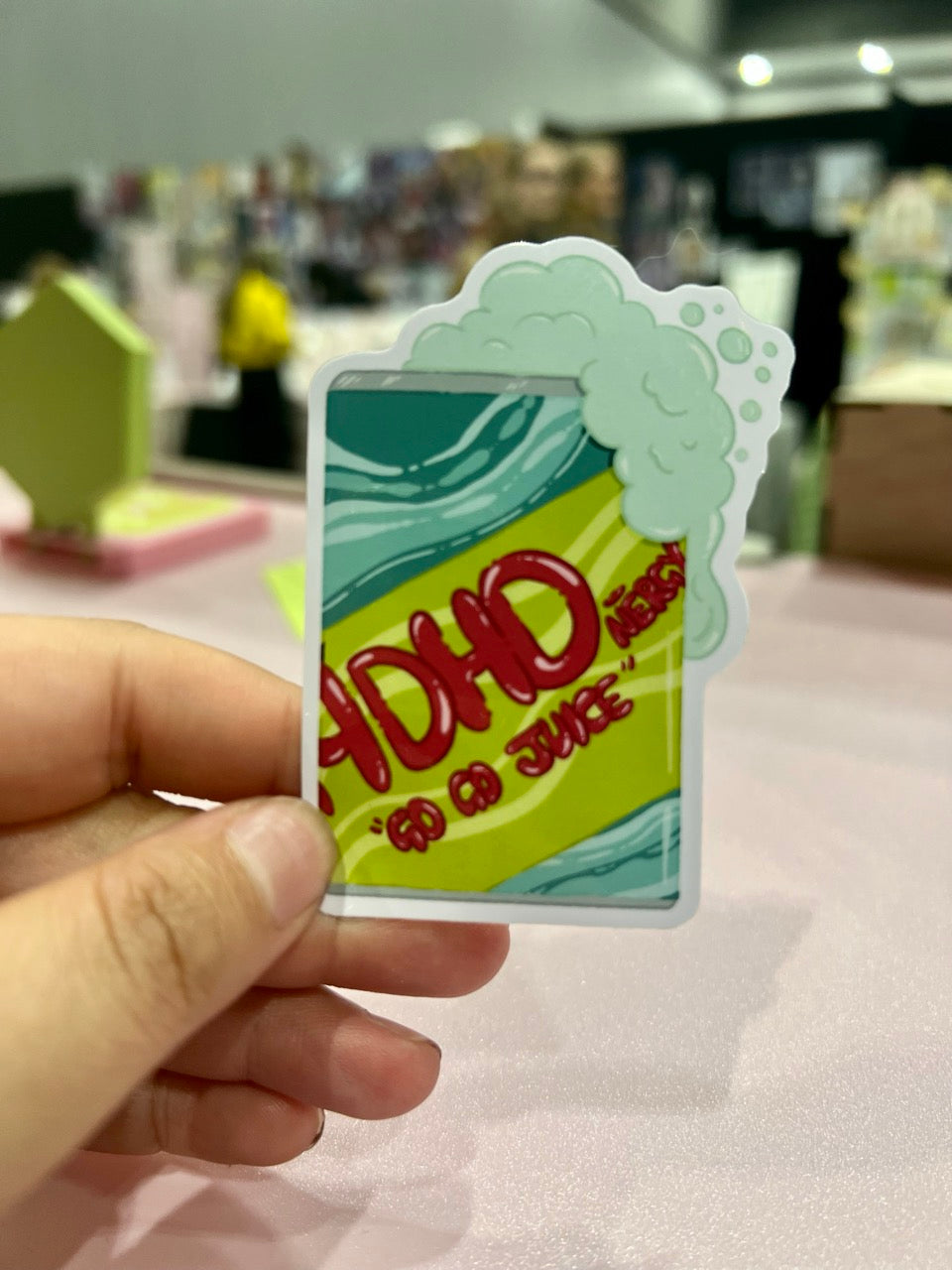 ADHD Drink "Go Go Juice" Glossy Vinyl Sticker