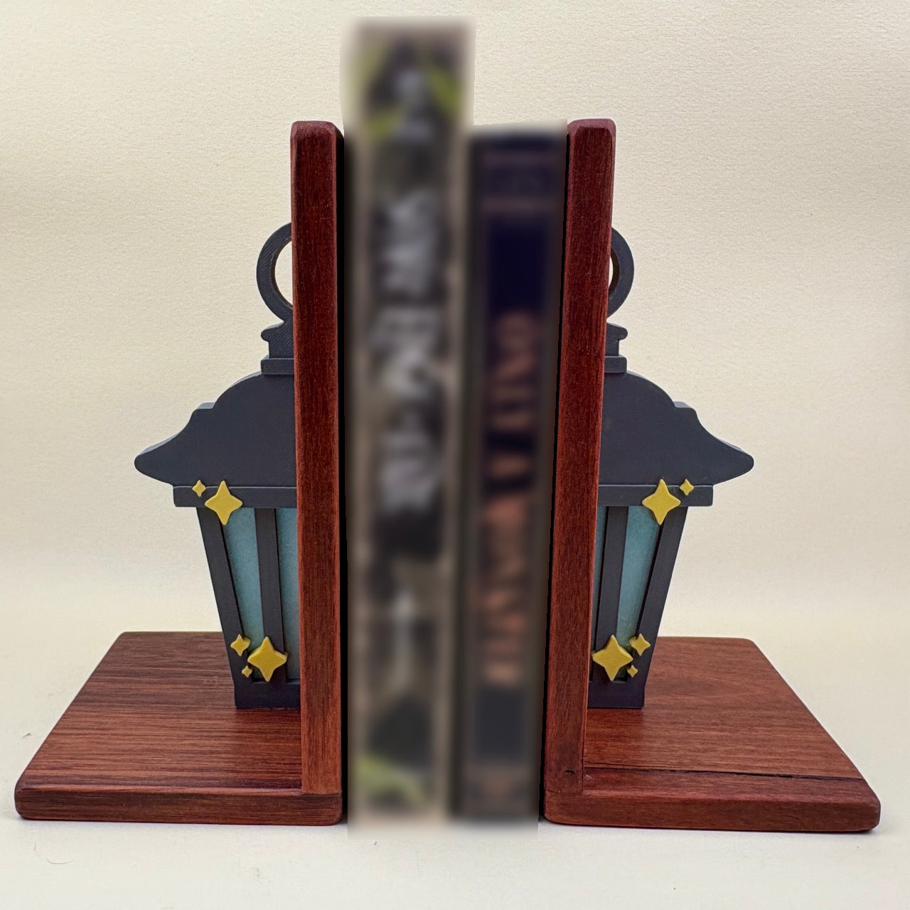 Grey Night Lantern Bookends
