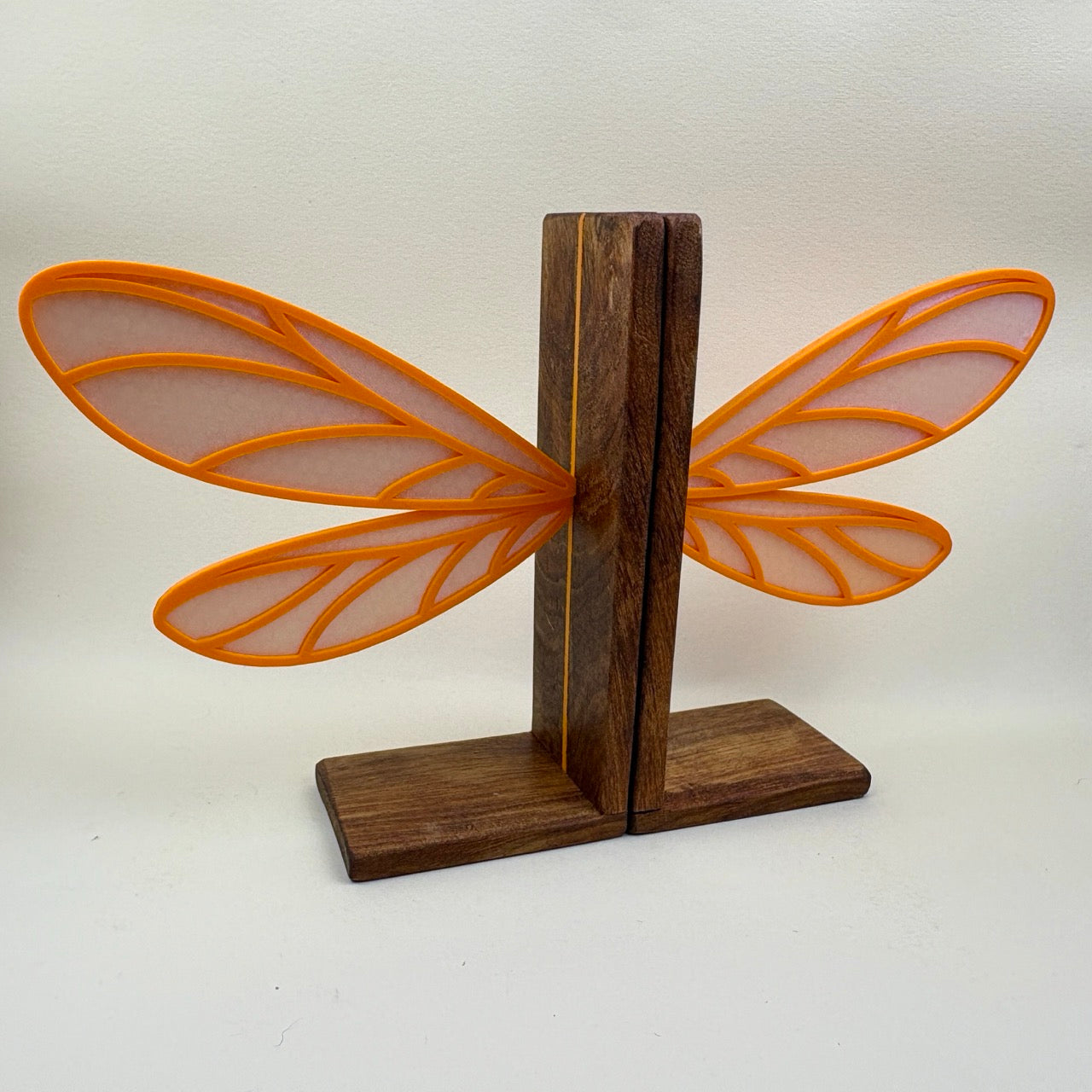 Citrus Dragonfly Wing Bookends