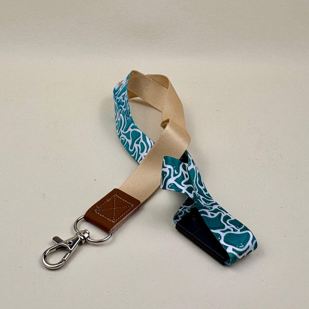 Tranquil Beach Print Lanyard