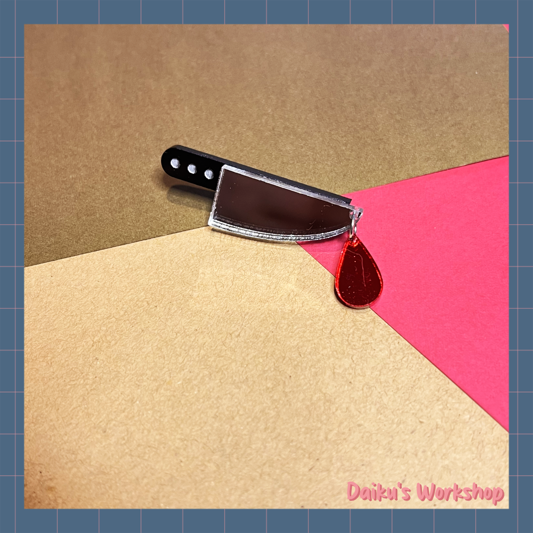 Tiny Knife Acrylic Pin