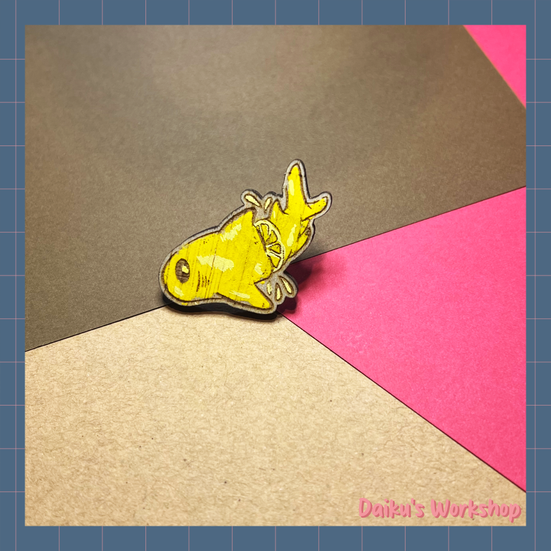Lemon Shark Wooden Pin