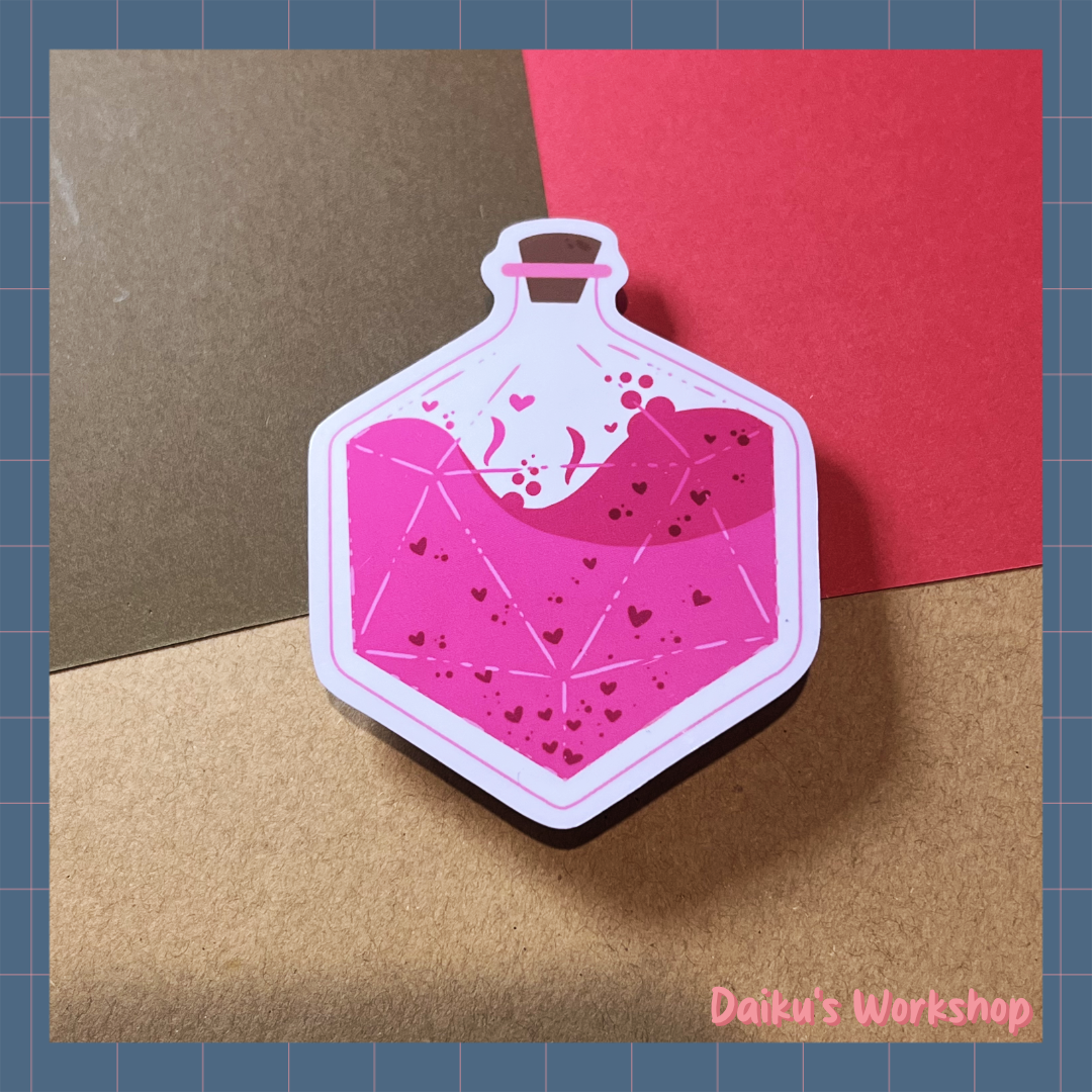 Love Potion Glossy Vinyl Sticker