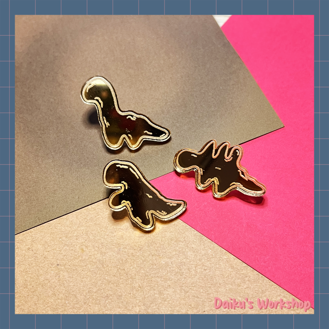 Dino Nugget 3 Pack Acrylic Pins