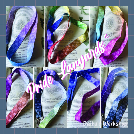 Pride Flag d20 Lanyard