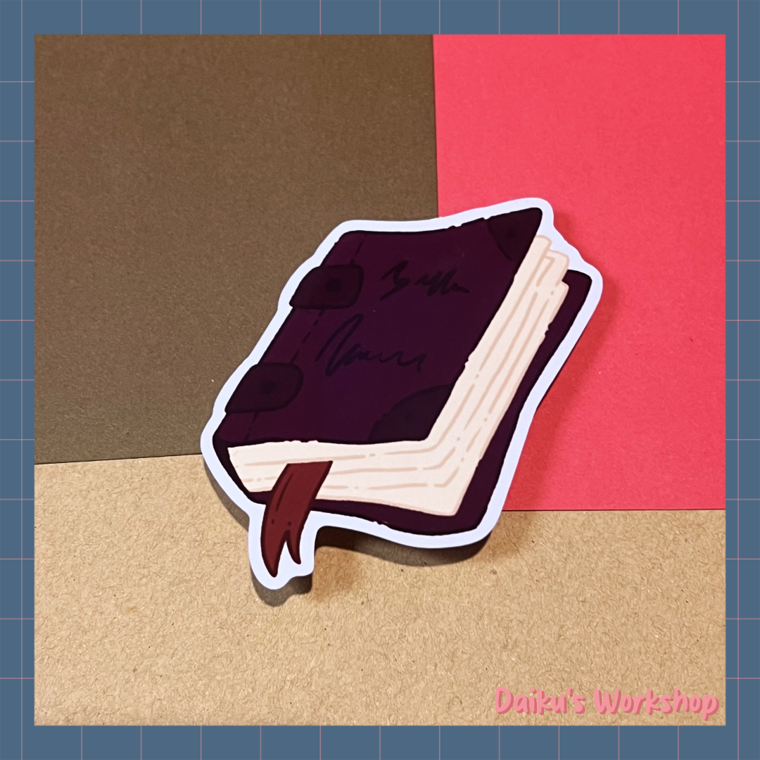 Magic Tome Glossy Vinyl Sticker