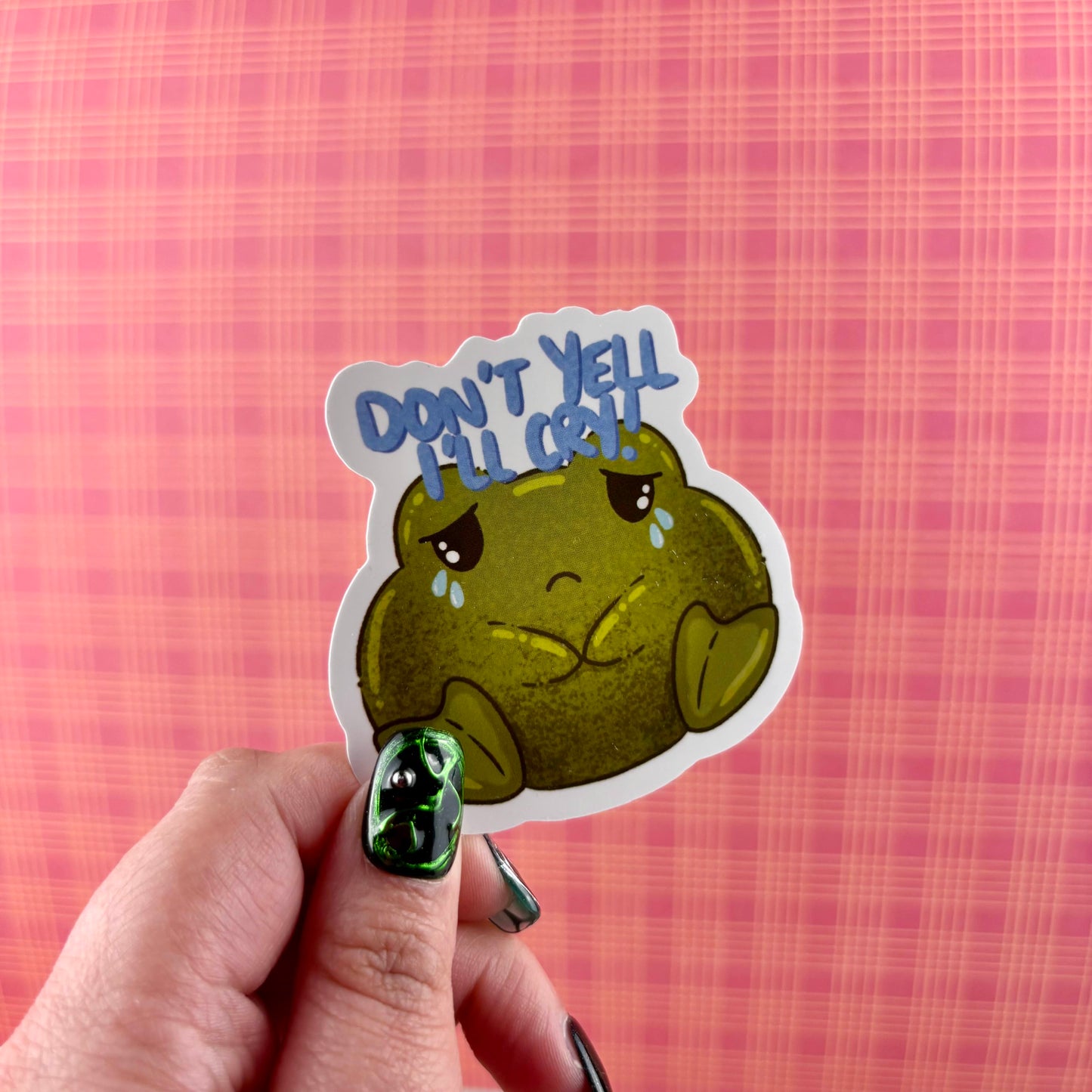 Sad Frog Sticker