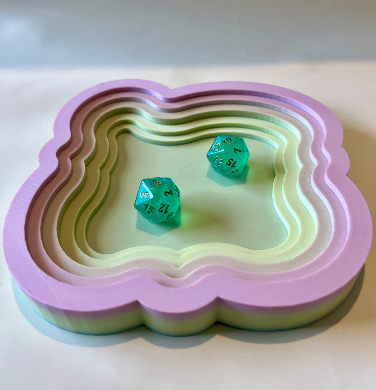 Layered Gradient Dice Tray