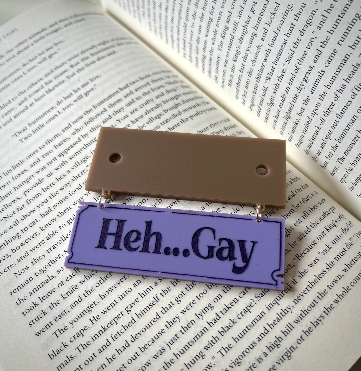 "Heh...Gay" Hanging Acrylic Sign