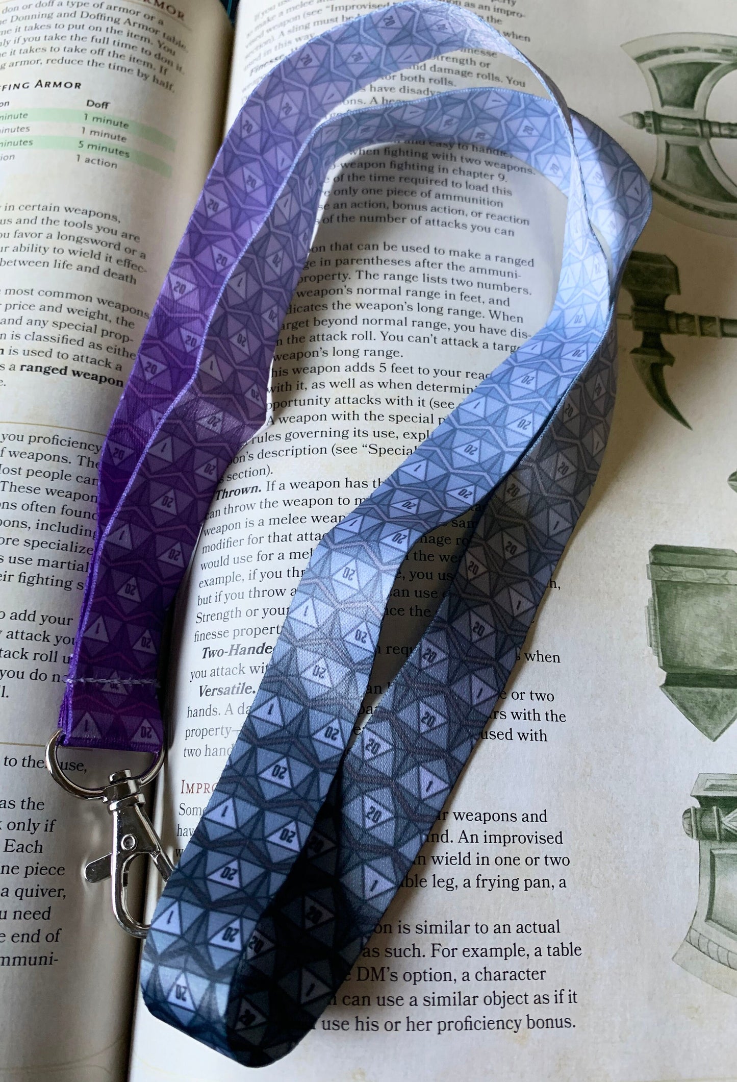 Pride Flag d20 Lanyard