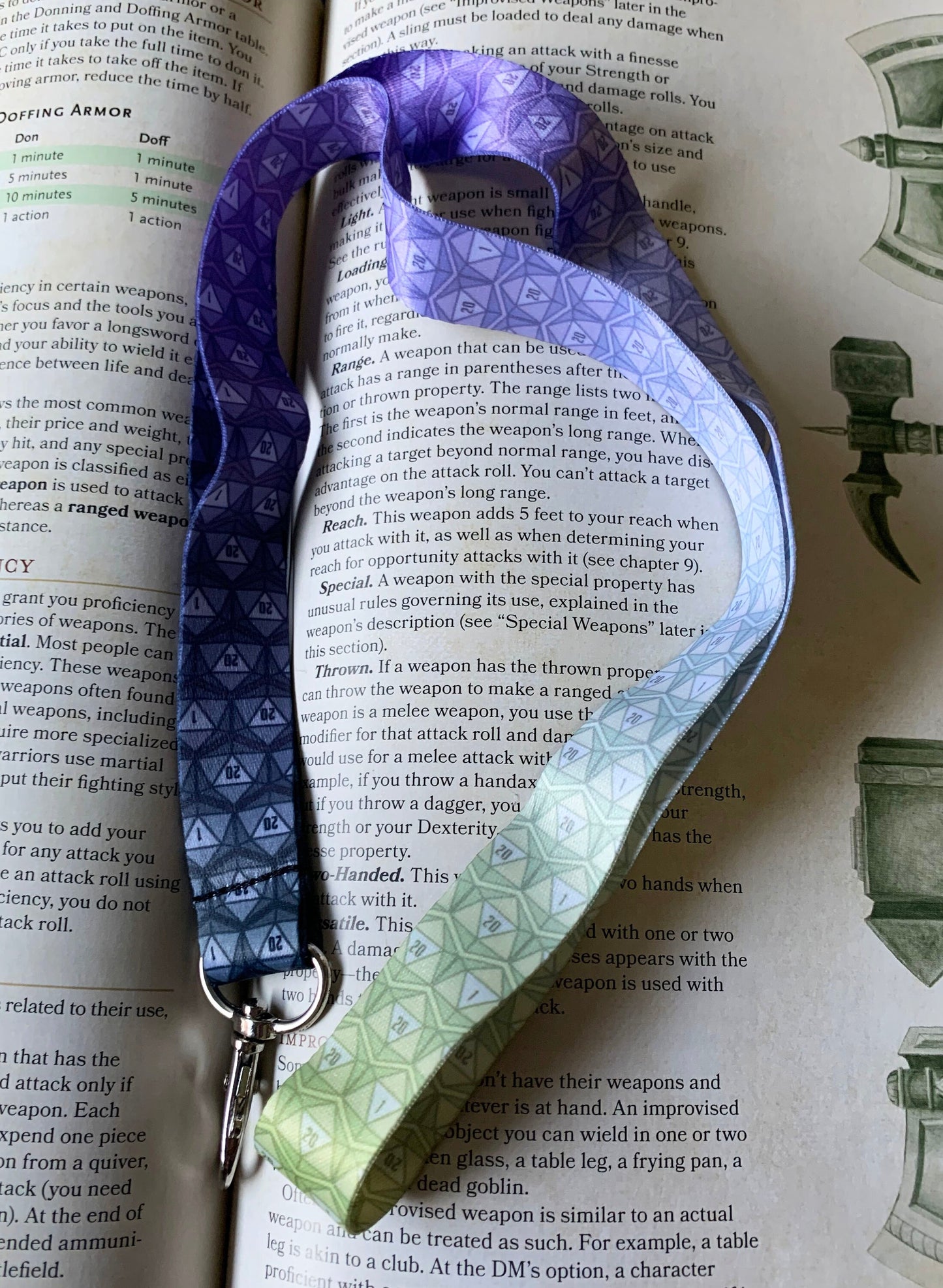 Pride Flag d20 Lanyard