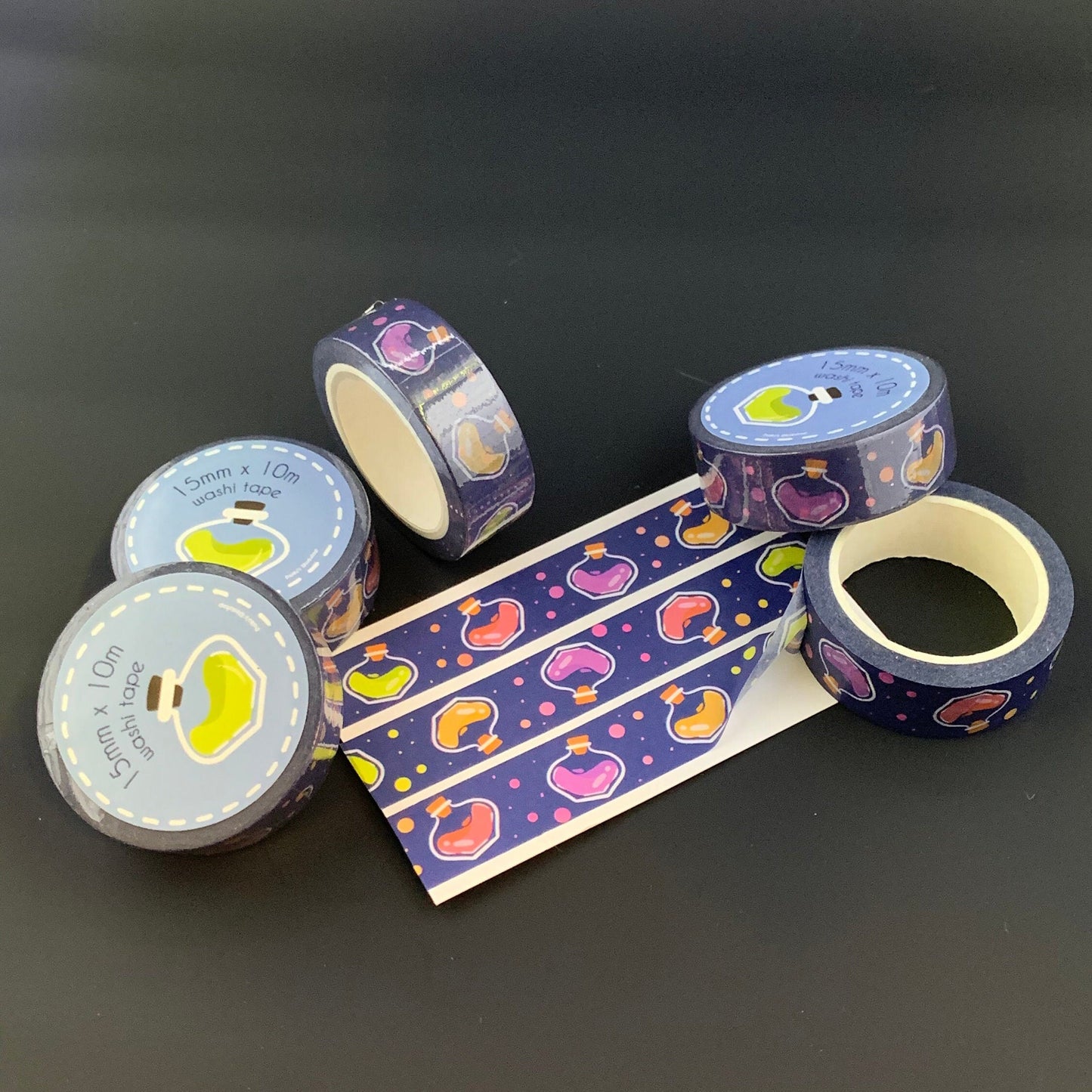 Potion Bottle Witchy Washi Tape
