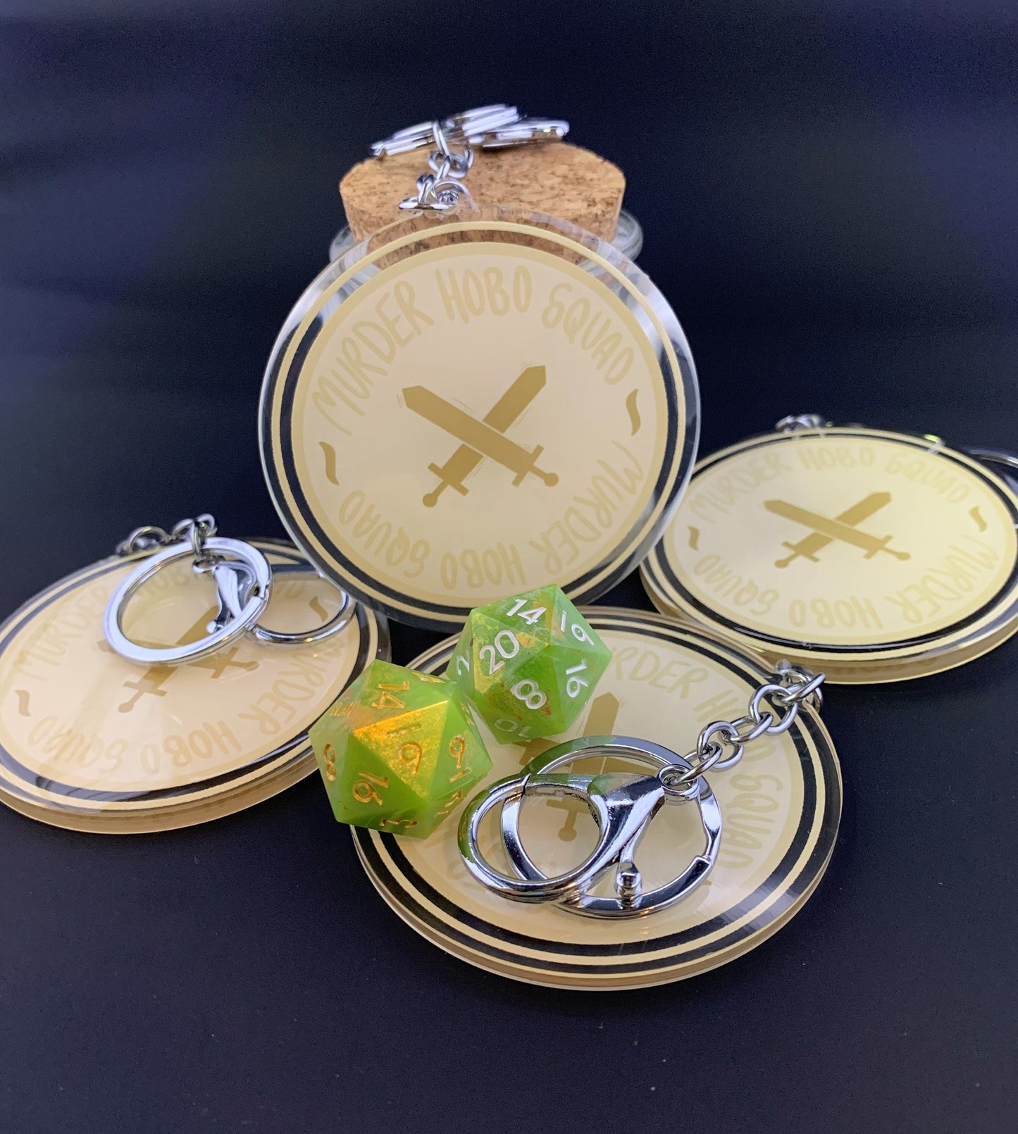 DnD Squad Acrylic Keychain Charm