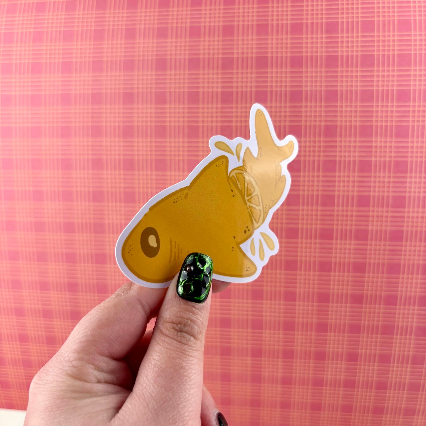 Lemon Shark Glossy Vinyl Sticker