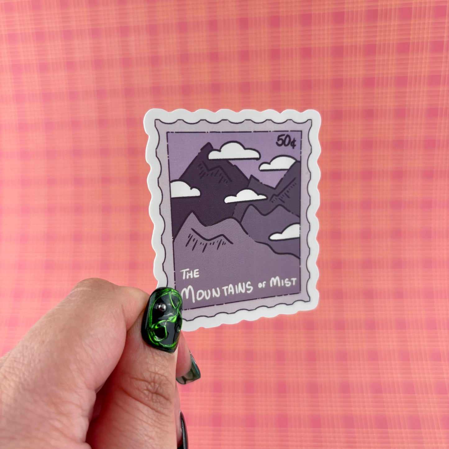 The Mountains of Mist Stamp Sticker