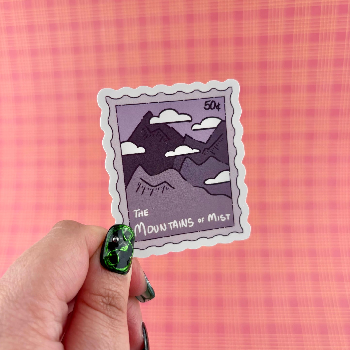 The Mountains of Mist Stamp Sticker