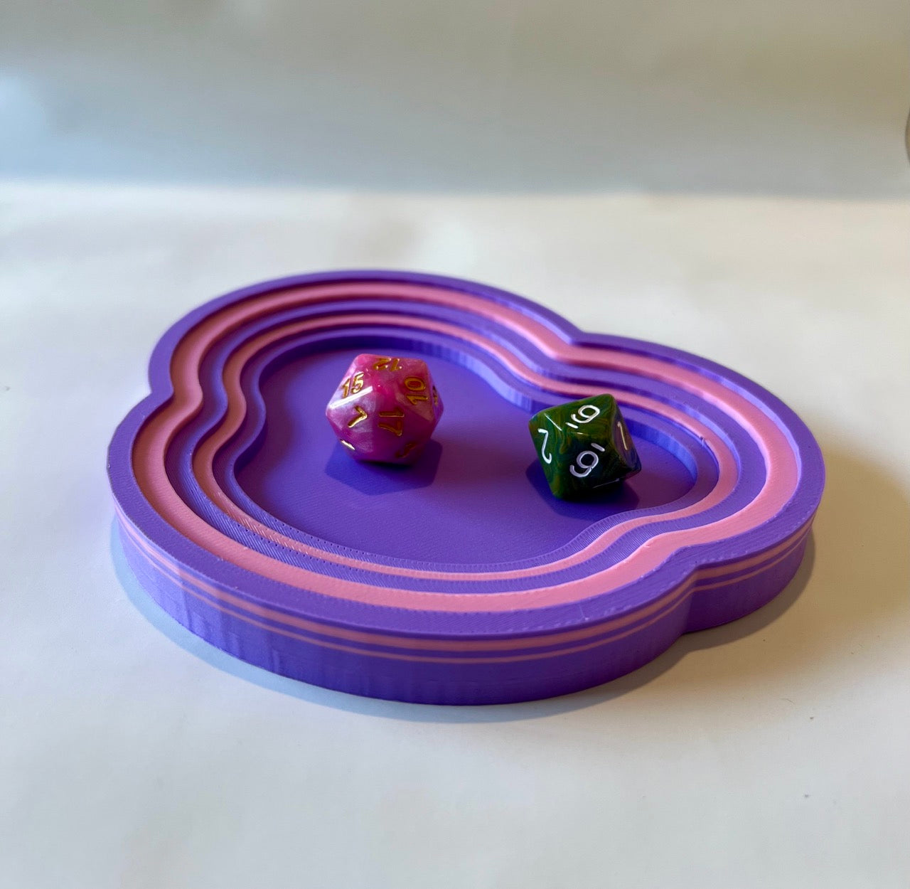 Purple & Pink Layered Dice Tray