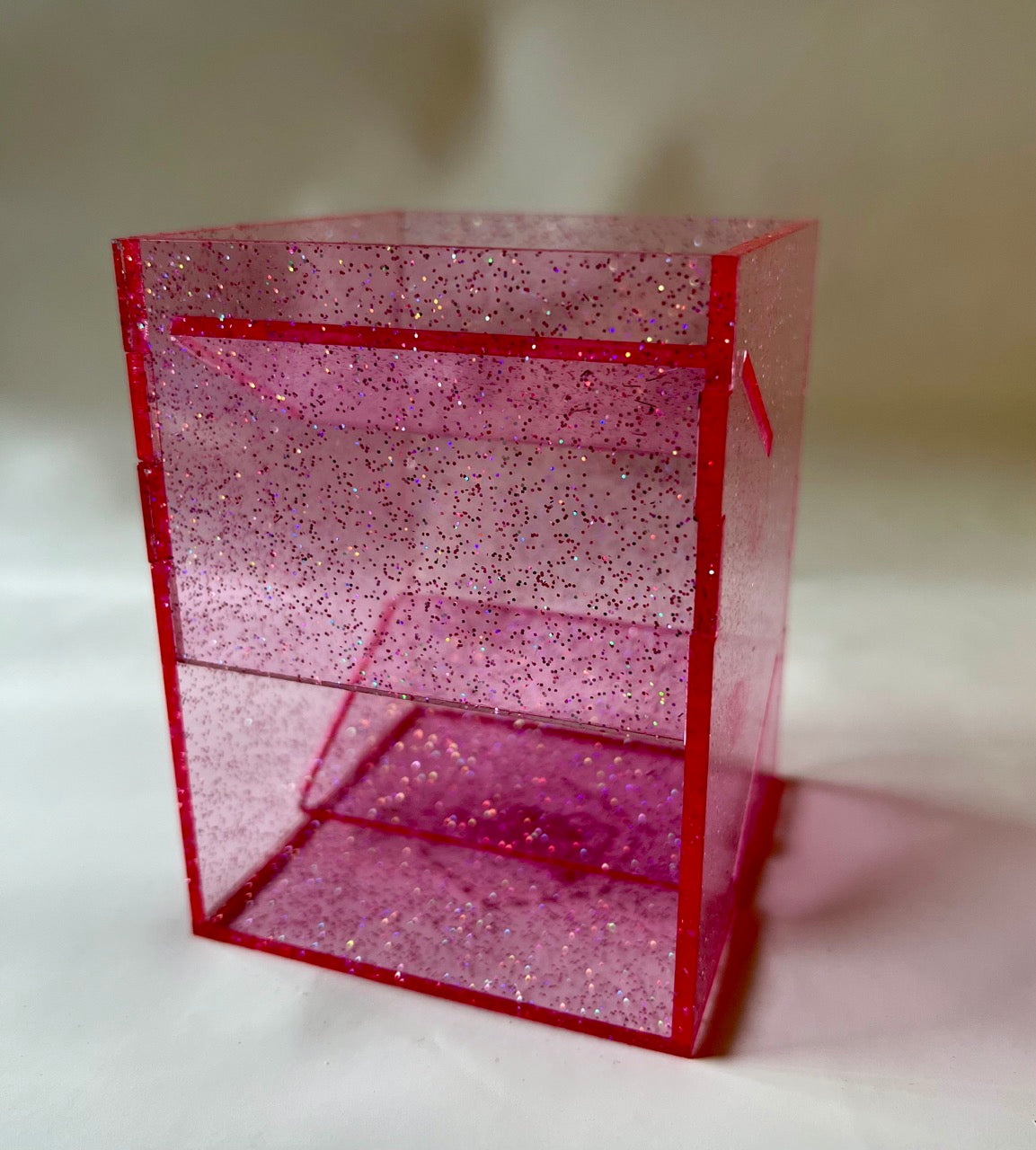 Pink Jelly Dice Tower
