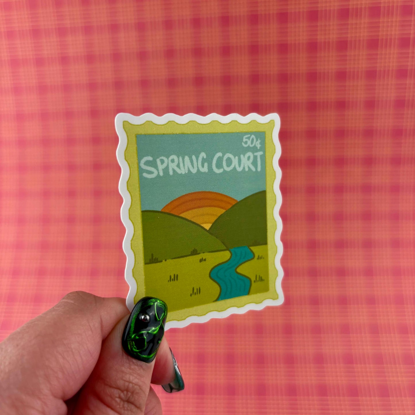 Spring Court Stamp Sticker