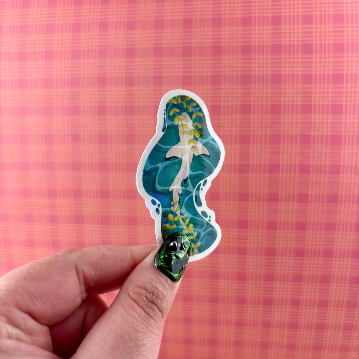 Tranquil Shark Holographic Sticker