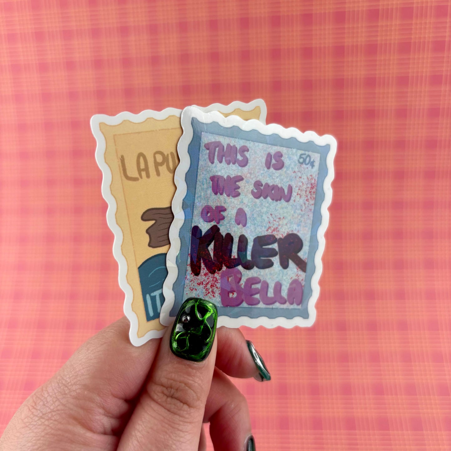 Skin of a Killer Bella Holographic Stamp Sticker