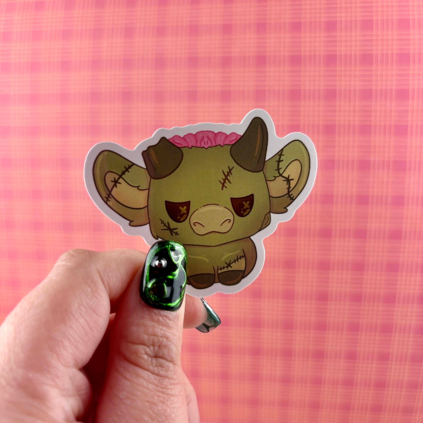 Zombie Cow Sticker