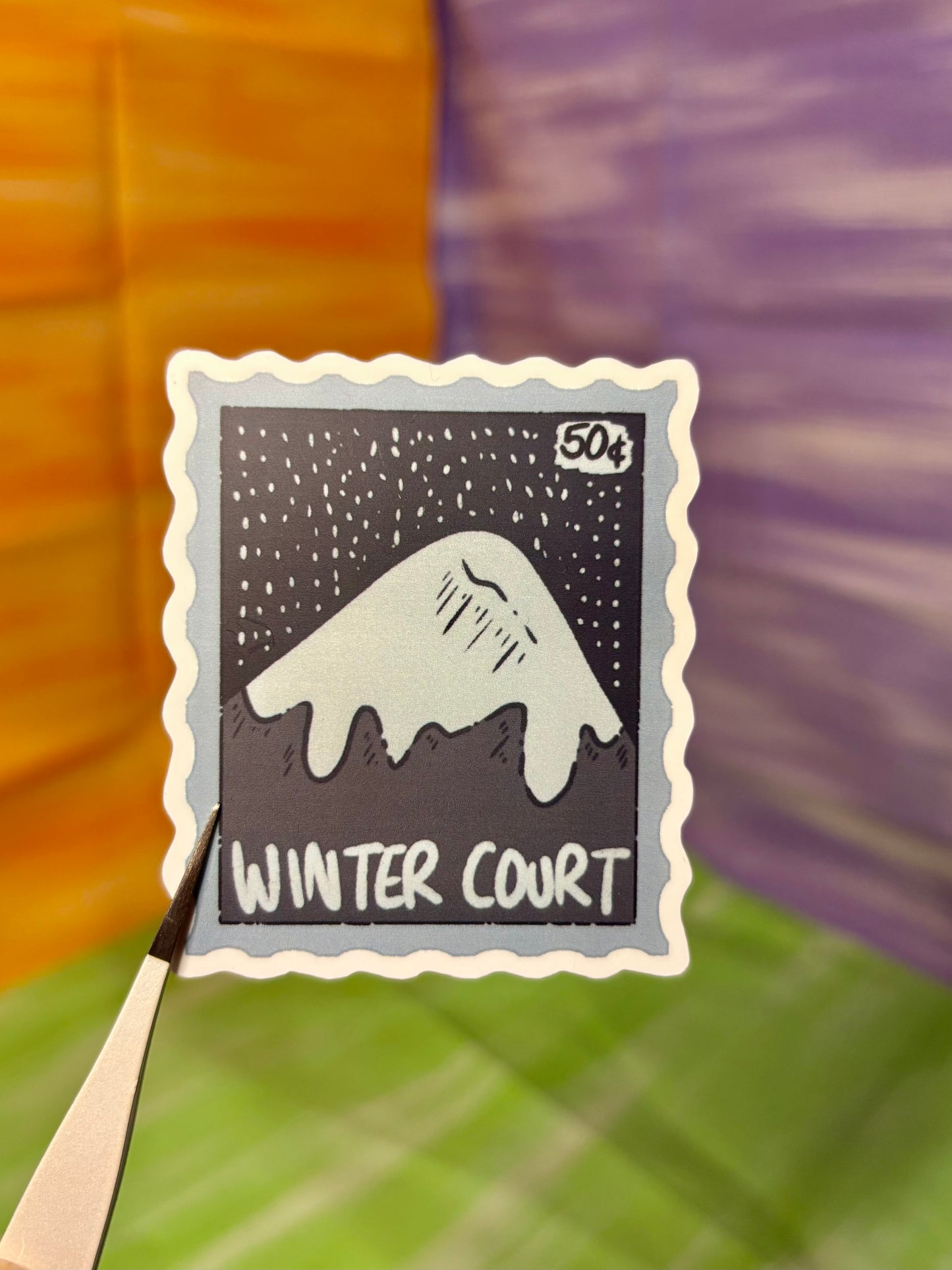 Winter Court Stamp Sticker