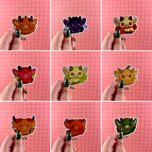 Harvest Moo Fruit Cow Sticker Pack Set