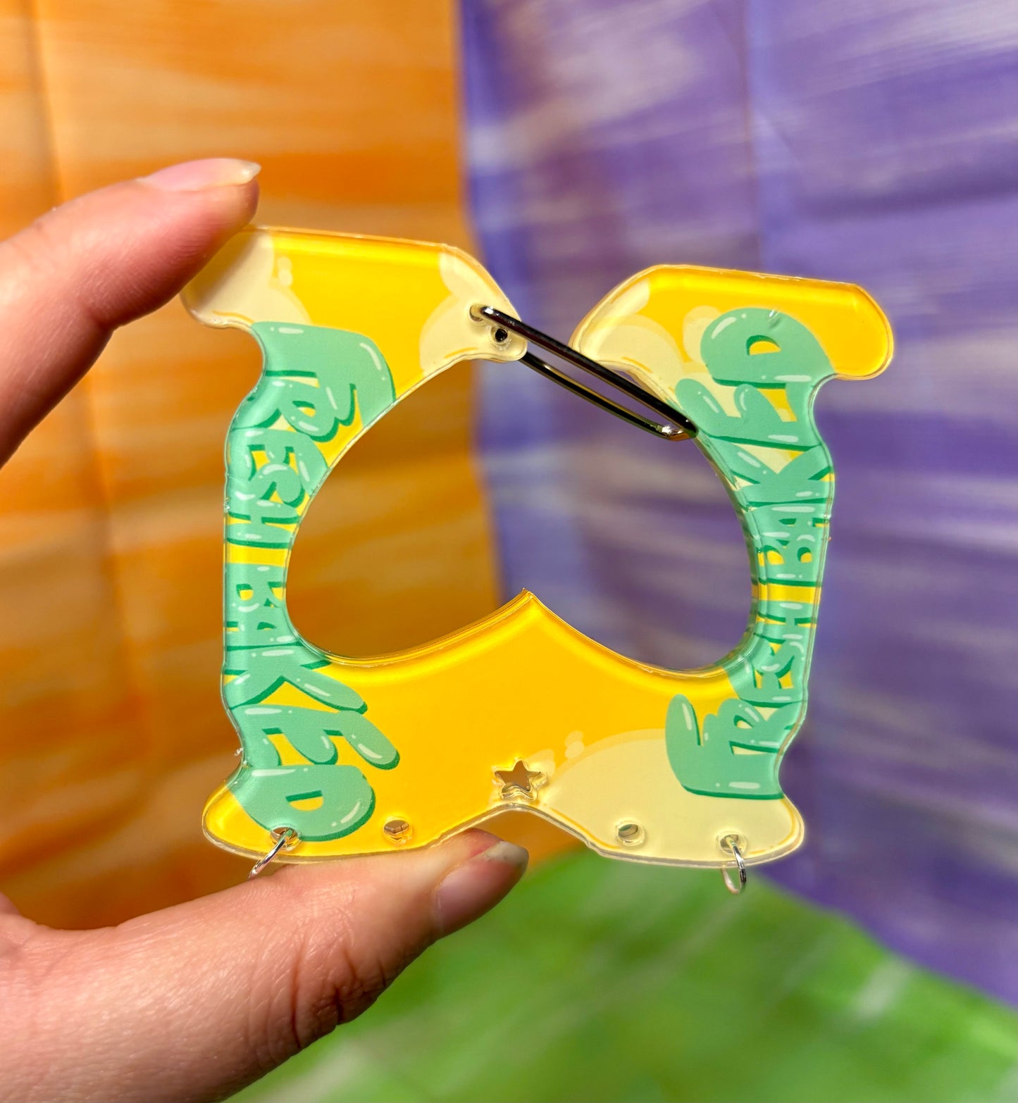 ‘Bread Tag’ Acrylic Carabiner