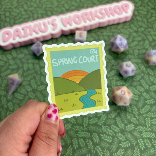 Spring Court Stamp Sticker
