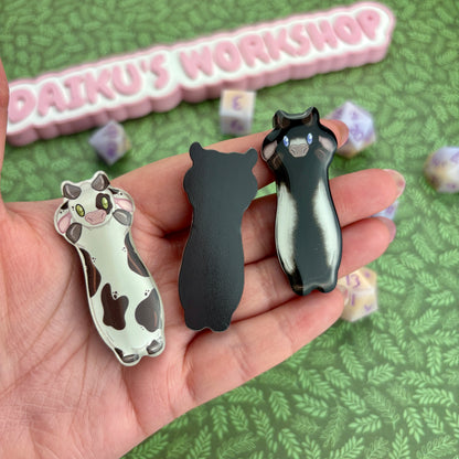 Long Cow Herd Acrylic Magnet set