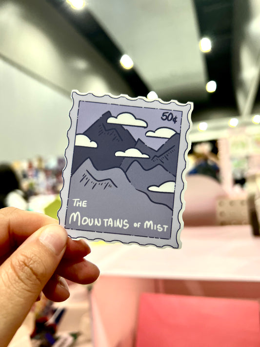 The Mountains of Mist Stamp Sticker