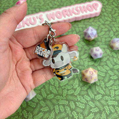 F1 Cow Driver ‘Os-Cow Piastri’ Acrylic Keychain