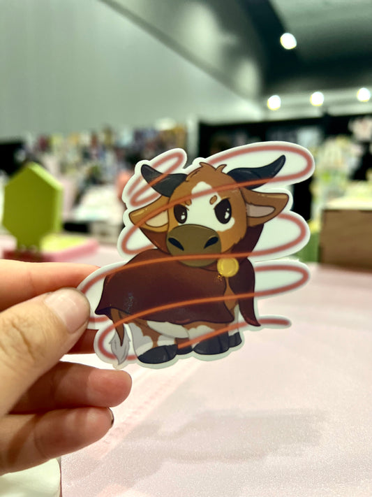 Sorcerer DnD Cow Sticker