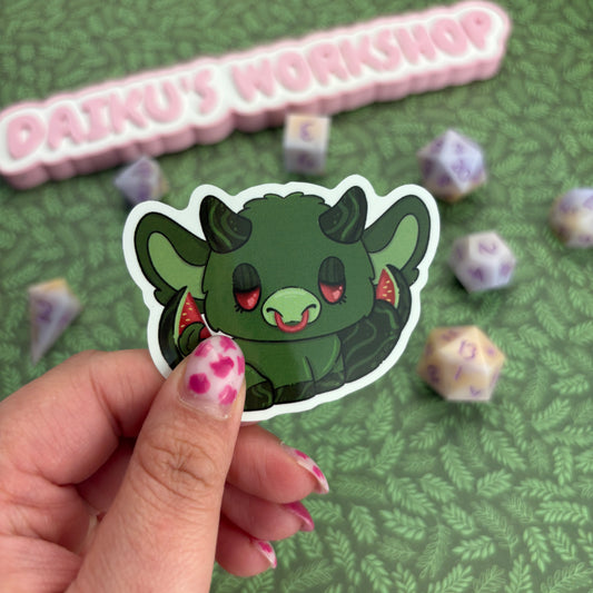 Watermelon Cow Sticker
