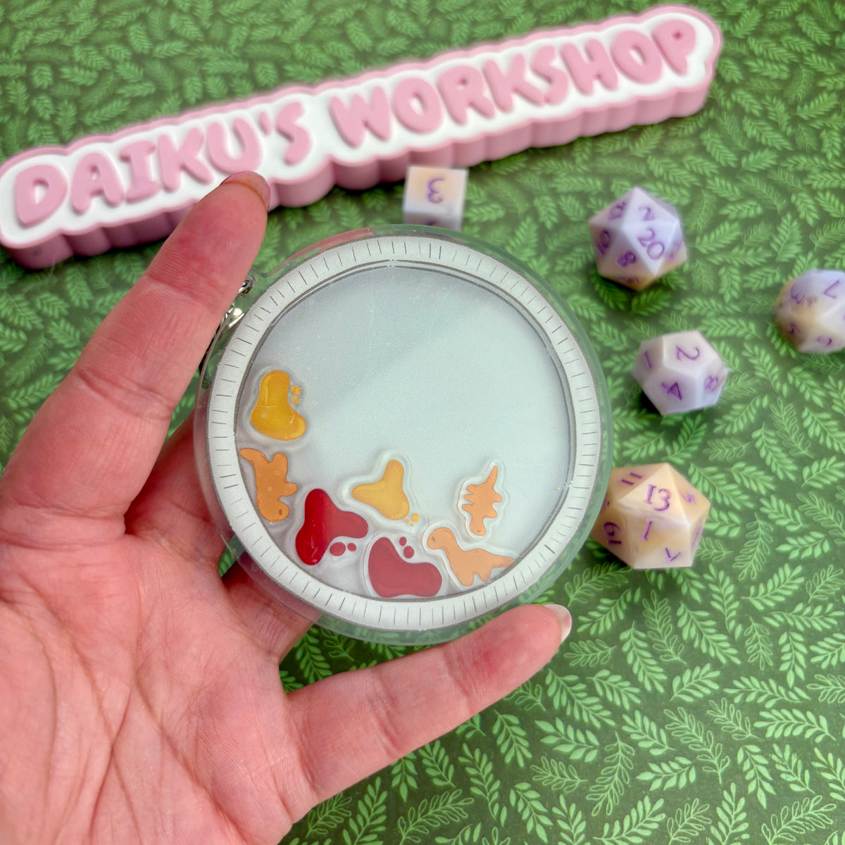Dino Nugget Shaker Keychain